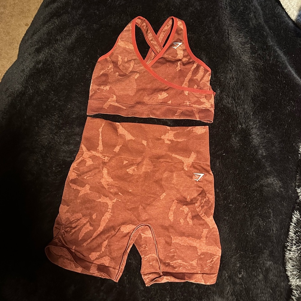 ❤️ Gymshark Adapt Camo Set Size M Cherry Brown